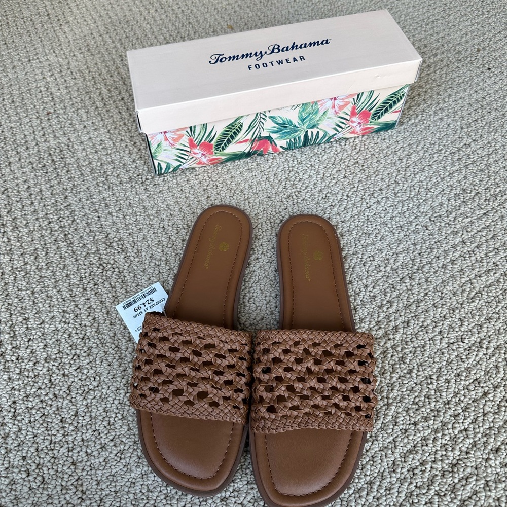 Tommy Bahamas Size 9 Brown Sandals NWT
